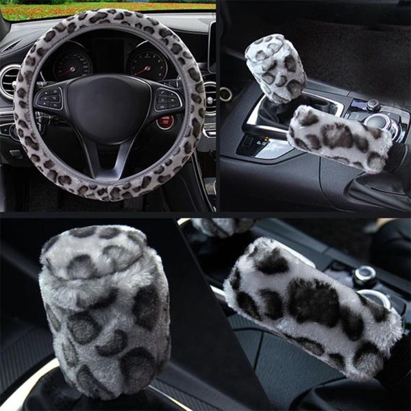 

steering wheel covers spring cover auto warm car with slever+hand