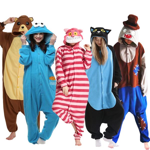 

large xxl suit 180-200cm kigurumi animal pajamas costume onesie cartoon cosplay women jumpsuit one-piece pijamas men kids, Black;white