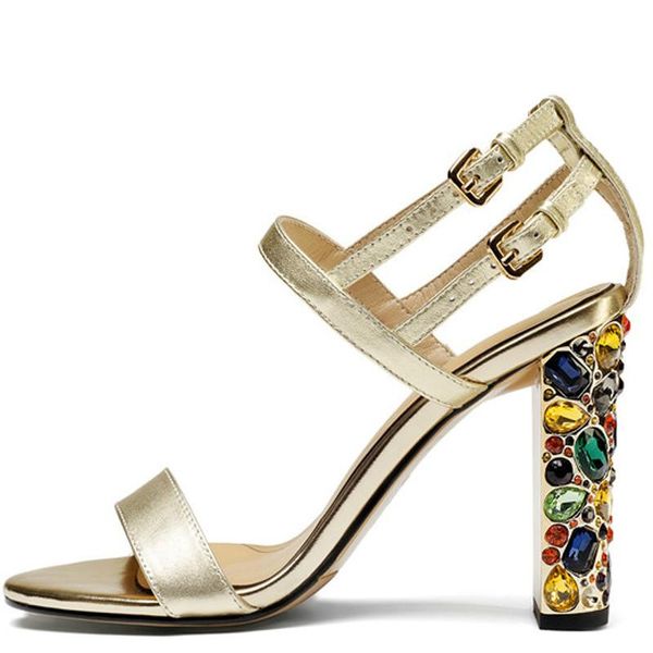

women gold open teen street sandals leather crystal high hooks shoes black gladiator 33
