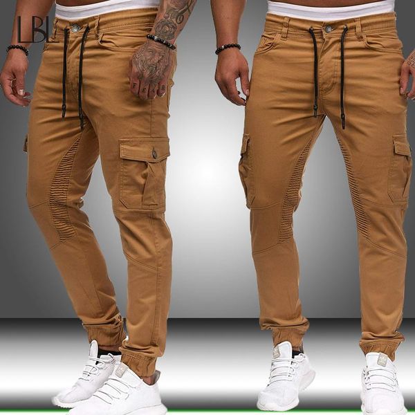 

men's pants jogging men sport sweatpants running mens hip hop harem joggers cotton trackpants male slim fit bodybuilding trouser, Black