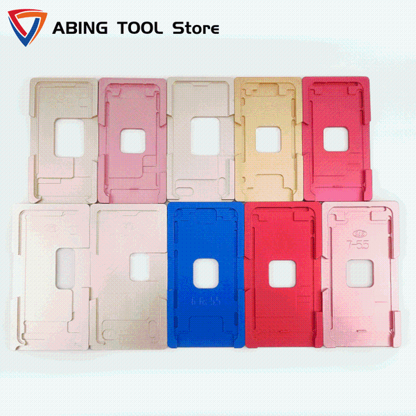 

for 5 to 12 pro max min lcd screen alignment mold outer glass location mould precision aluminium position cell phone repairing tools