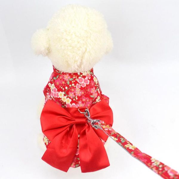 

cat collars & leads anti-escape skin friendly puppy cats chest strap leash set pet accessories