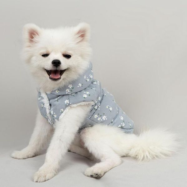 

dog apparel pet clothing outdoor warm clothes for puppy autumn winter sleeveless coat hoodies small dogs outfit