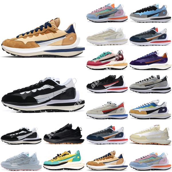 

2022 waffle vaporwaffle mens running shoes clot pegasus fragment undercover ldwaffle ld pure platinum sail white nylon noir men women traine, Black