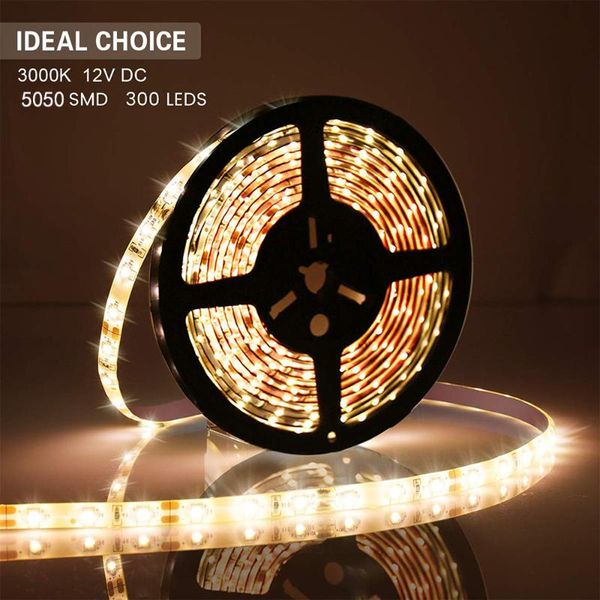 

strips led strip 5m 12v 300leds smd waterproof flexible color ribbon light diy home decor backlight lamp tape diode string
