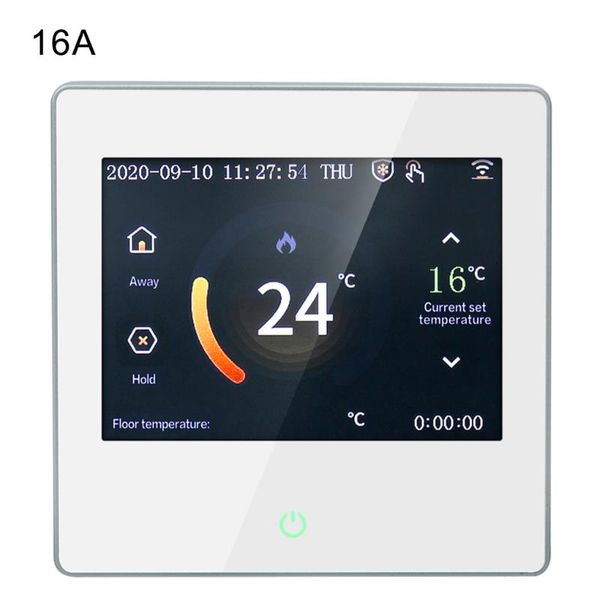 

smart home control wifi thermostat heating temperature controller with celsius/fahrenheit led touch screen work alexa google