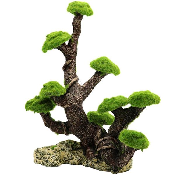 

decorations 1pc fish tank artificial moss tree driftwood landscaping micro landscape adornment decoration