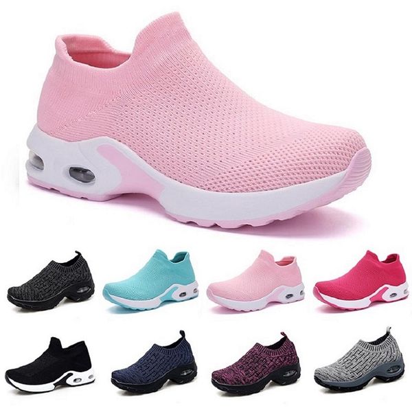 

style25 fashion Men Running Shoes White Black Pink Laceless Breathable Comfortable Mens Trainers Canvas Shoe Sports Sneakers Runners 35-42