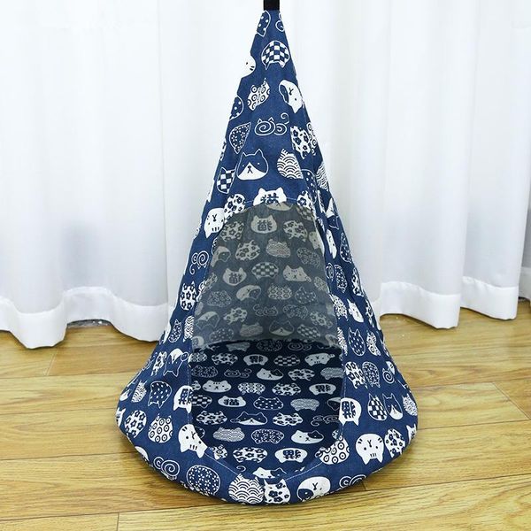 

cat beds & furniture hammock canvas breathable pet kitten tent cages supplies wall hanging