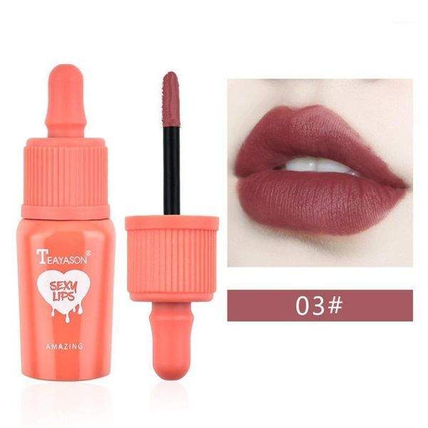 

pc lip tint makeup matte liquid lipstick moisturizing gloss brighten tone waterproof non-stick cup glaze1