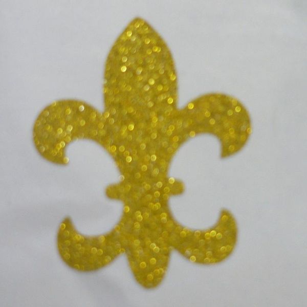 

fleur de lis gold glitter sticker seal envelope seals gift wrap