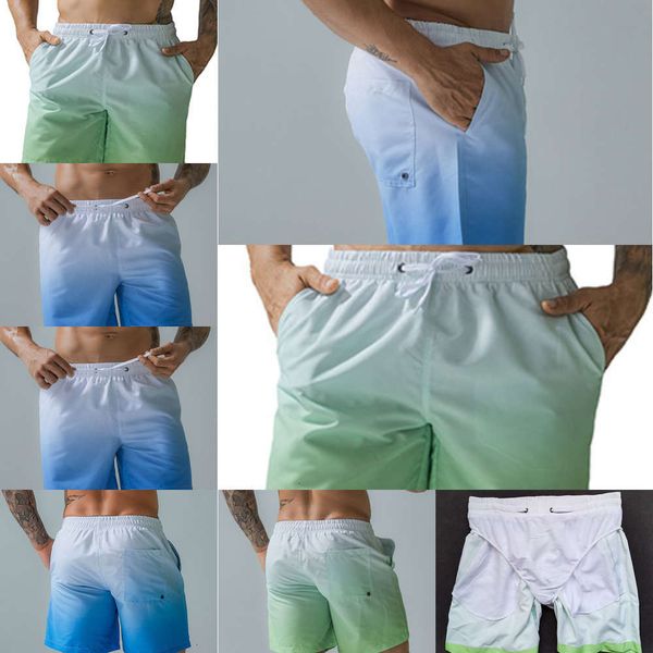 

mens color 2021 gradient swimming shorts trunks men swimwear man swimsuits fast dry boardshorts men's beach swim short