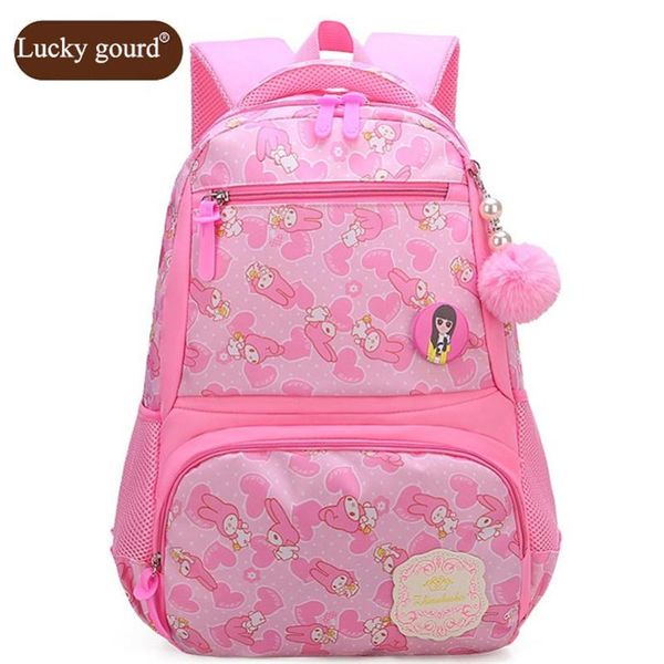 

brand children's school bags primary girls wear waterproof 6-12 years old lovely princess campus big schoolbag z892