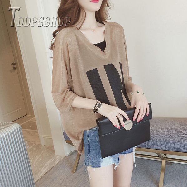 

women's t-shirt plus size summer women t shirt with camis v neck fashion female tee shirts qhwj, White
