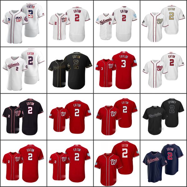 

washington nationals men 2 adam eaton women youthjerseys, Black;red