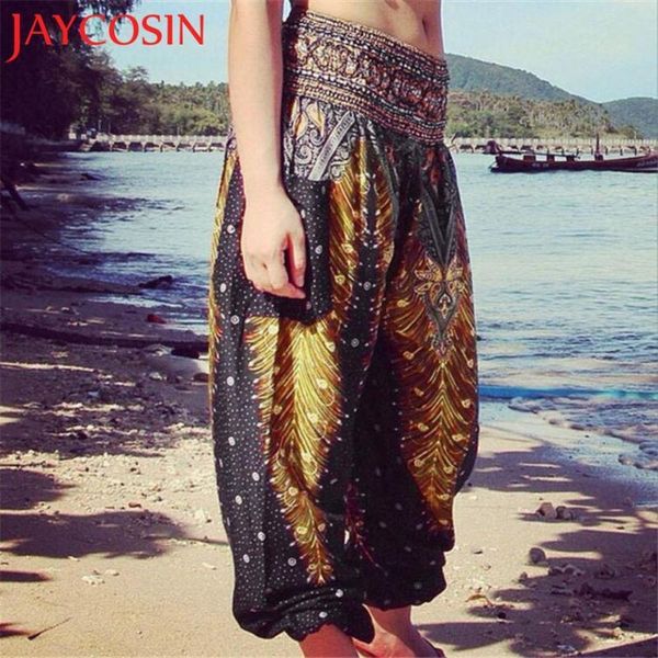 

women's pants & capris jaycosin ly mens women thai harem trousers boho festival hippy smock high waist dropshipped aug 9 27yd, Black;white