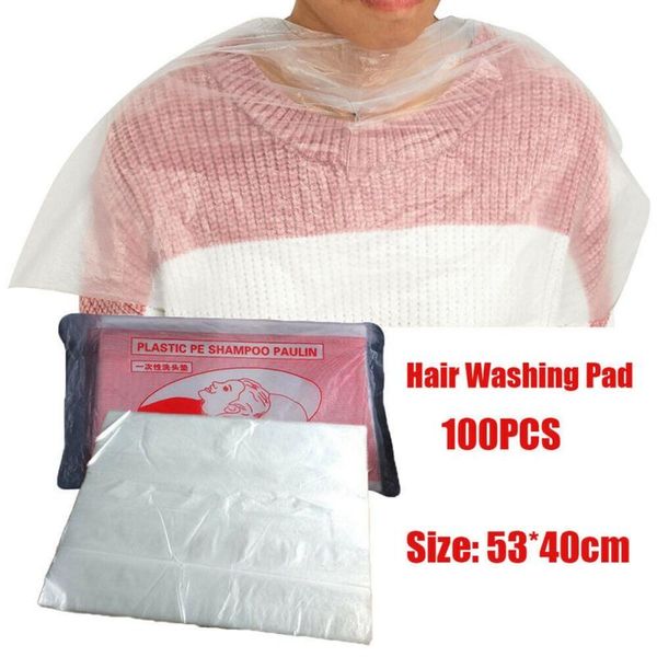 

disposable hair cutting capes hairdressing home dyeing barber apron shower caps