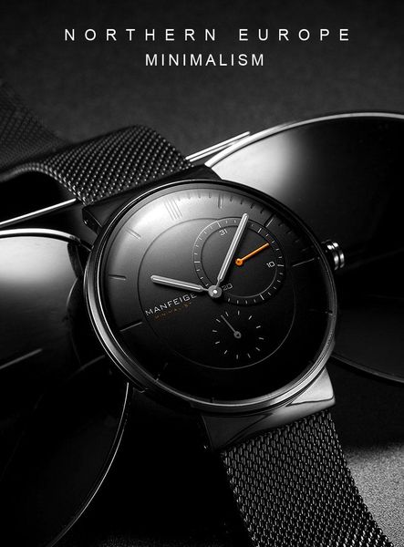 

wristwatches luxury simple fashion sport chronograph male watch dress quartz men steel mesh band wristwatch clock relogio masculine, Slivery;brown