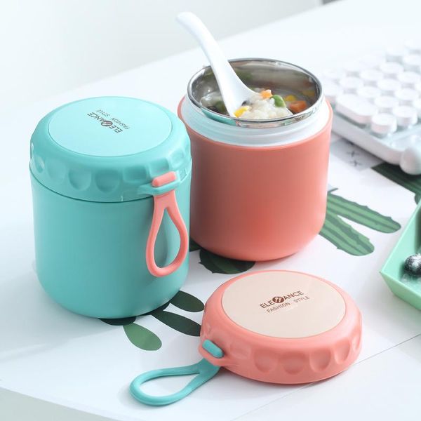 

dinnerware sets portable bento insulated box stainless steel soup cup leak-proof pot multi-function porridge