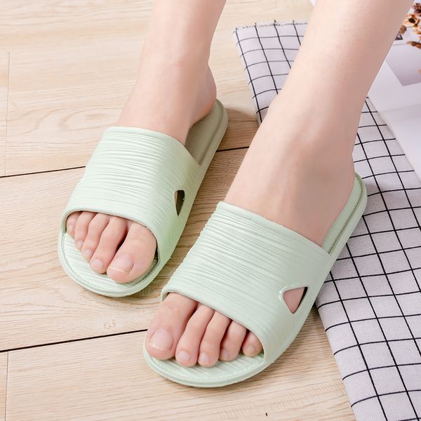 

couples flip flops shower room skidproof sandal soft soled lightweight house slipper bath shoe outdoor casual chanclas de hombre, Black