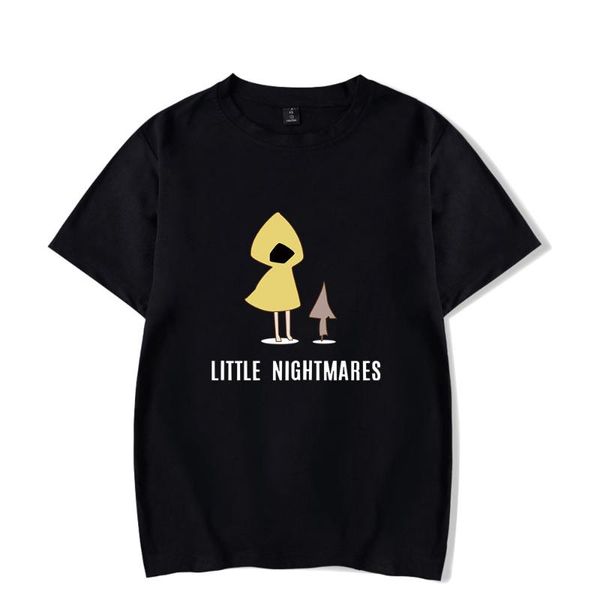

men's t-shirts 2021 fashion little nightmares ii summer harajuku mens short sleeves street wear clothing, White;black