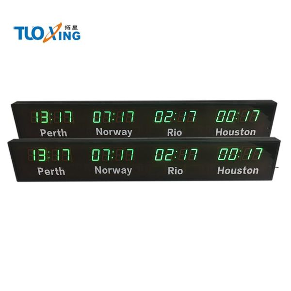 

wall clocks gps/wifi calibration time world zone clock led green light