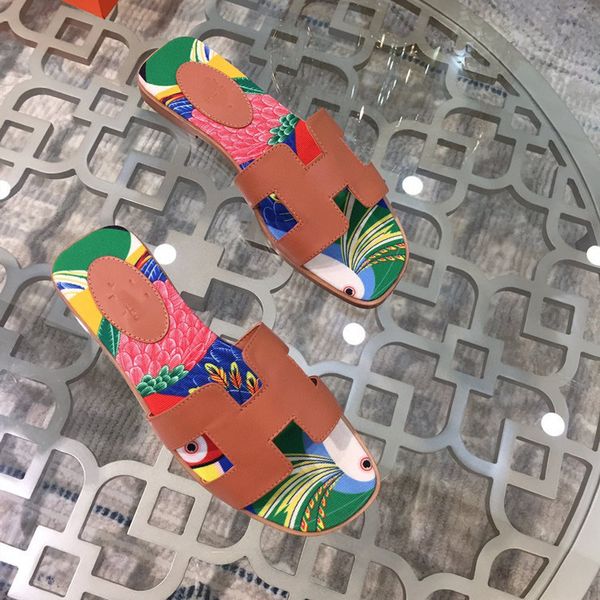 

slippers high end quality slippers for women to wear real leather in summer zly, Black