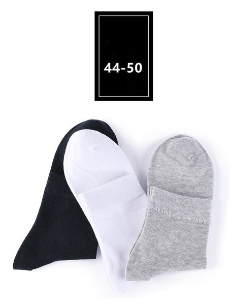 

men's socks 10 pairs large size summer cotton fat people can wear male, Black