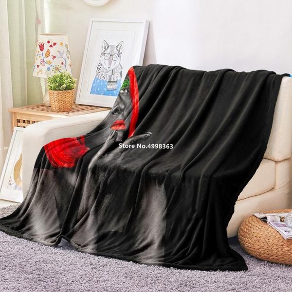 

blankets beauty/women/lady flannel fleece blanket soft bedspread 3d print kids sofa couch bed cover custom dropship