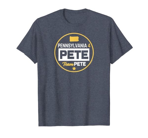 

pennsylvania 4 pete team pete buttigieg t-shirt, White;black