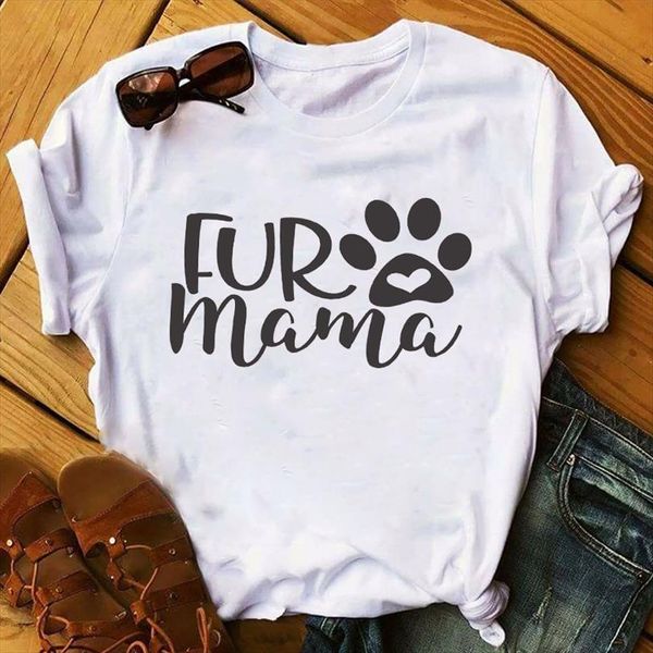 

men fur dog mama mens cat funny animal pet lady clothing ladies graphic female shirts tee, White;black