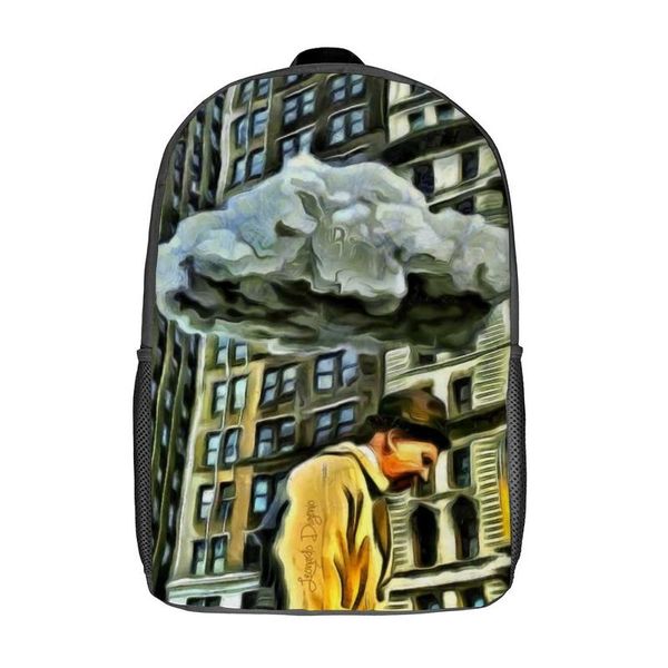 

backpack sad face backpacks workout runner lightweight cool polyester bags