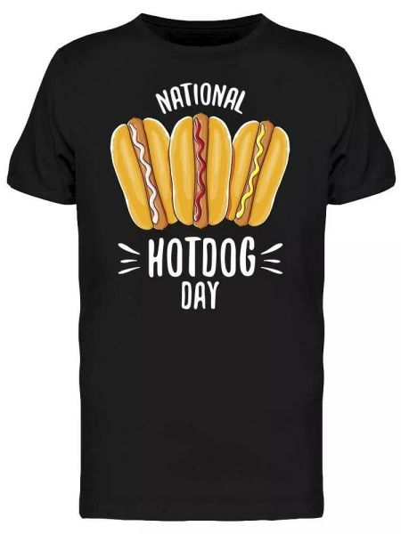 

national dog day cool logo tee men's -image by shutterstock, White;black