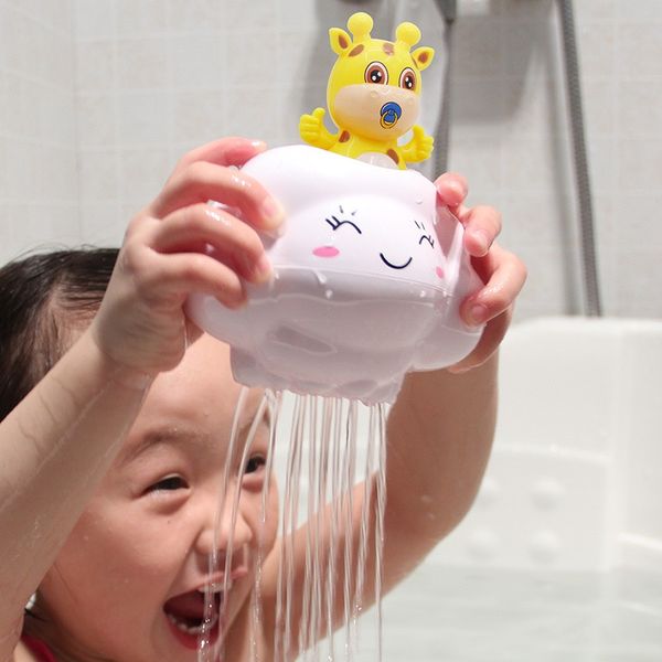 Baby Bath Toy Shower Bagno Rainning cloud e cervi Gioca a Water Cartoon Plastic Sprinkler Toys