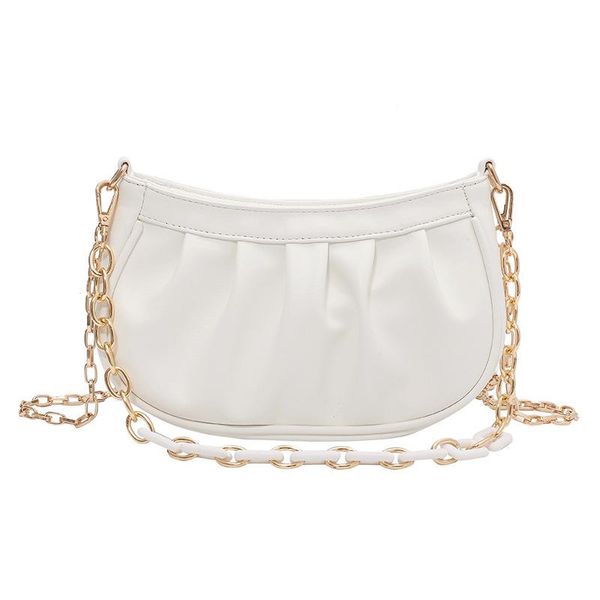 

evening bags bag girl's one-shoulder underarm fashion pleated chain slanted