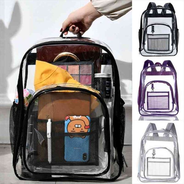 

travel waterproof transparent backpack school rucksack shoulder bags fashion bag