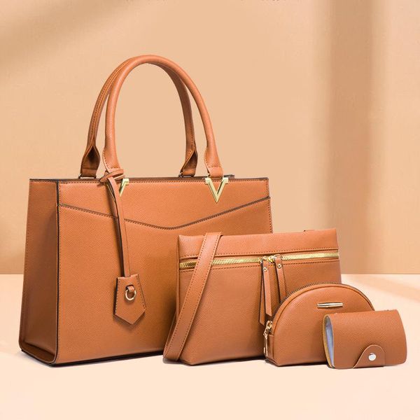 

cross body 4pcs woman set fashion female purse and handbags four-pieces shoulder tote crossbody messenger bags luxury designer bag
