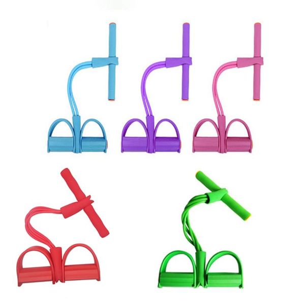 

ly fitness elastic sit up pull rope abinal exerciser home sport equipment convenient pedal ankle puller indoor resistance bands