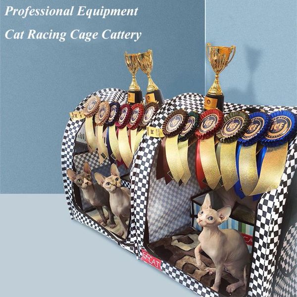 

cat carriers,crates & houses large pet dog cage foldable cattery delivery room professional competition