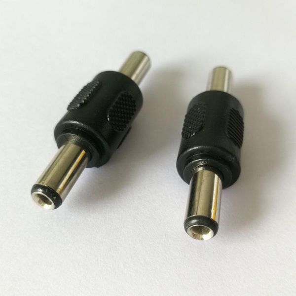 

5.5x2.5mm male to adapter dual head converter dc jack plug black computer cables & connectors