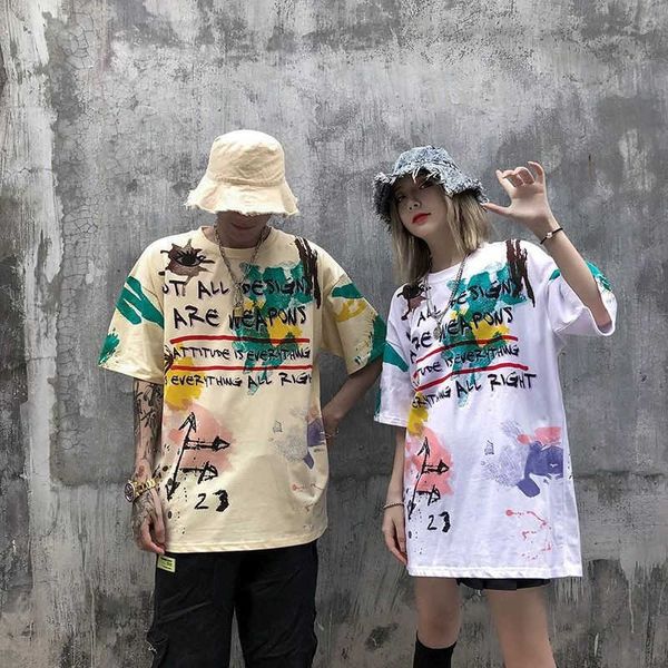 

men's t-shirts hip hop streetwear harajuku camiseta masculina casual gravata tingida tshirt engraado vero casal rua s m22a, White;black