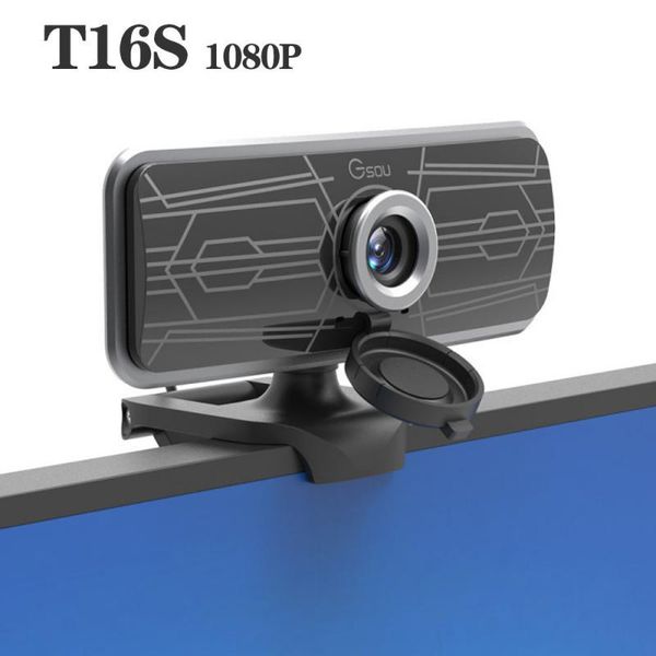 

webcams t16s hd webcam 1080p pc mini webcamera with microphone 360Â° rotatable cameras for live broadcast video calling conference work