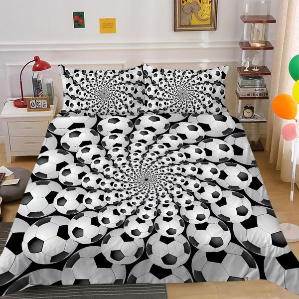 

bedding set american football print sport duvet cover home deco  double full twin single unique design bed quilt sets