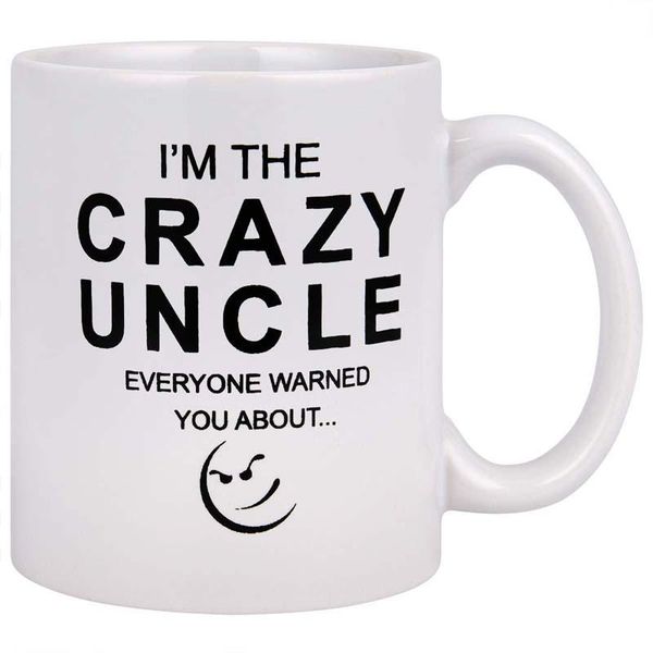 

mugs coffee mug funny i'm the crazy uncle novelty tea cup 11oz gift gifts for kids niece