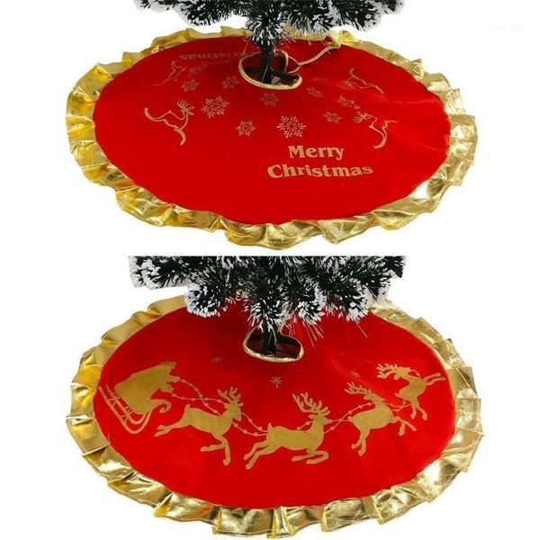 

christmas decorations diameter 90cm red tree skirt ornaments decorated mat