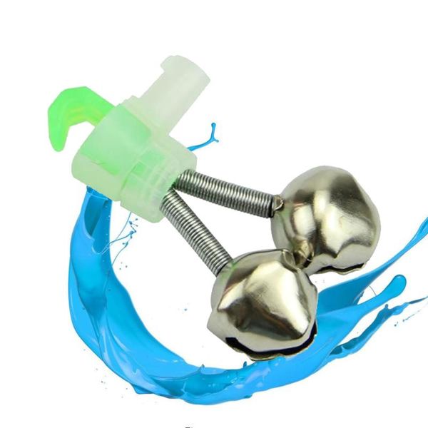 

pcs fishing rod alarm bells clip style dual clamp tip twin alert accessories