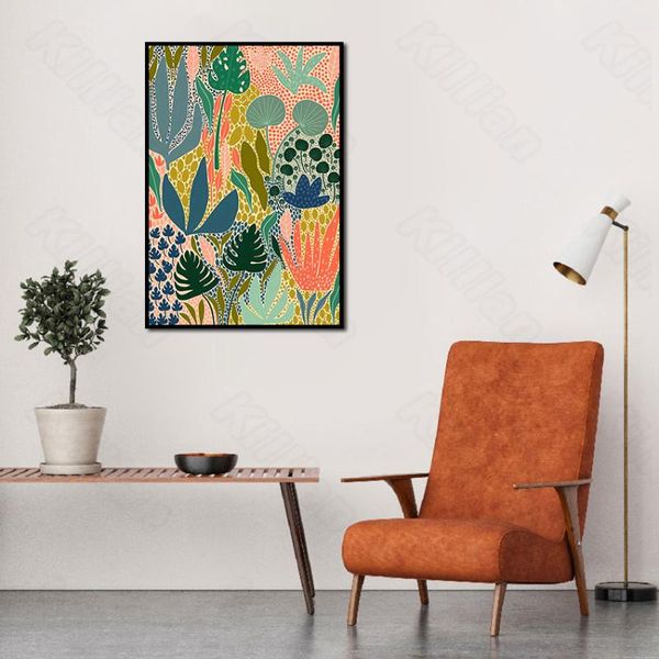 

paintings modern style murals frameles poster abstract plant and flower home residential bedroom decoration living room canvas painting