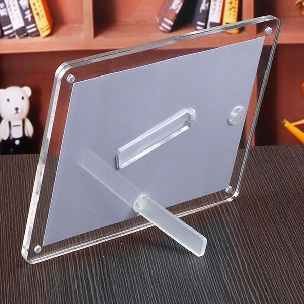 

frames acrylic table po frame plexiglass card sign deskdisplay stand postcard holder picture home decor