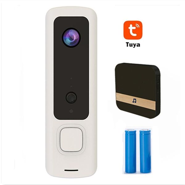 

doorbells 2mp 1080p tuya wireless intercom wifi ip doorbell motion detection video door phone with chime battery power camera