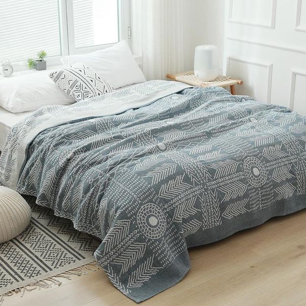 

blankets muslin cotton gauze throw blanket for bed sofa chair decorative plaid soft lightweight breathable bedspread summer